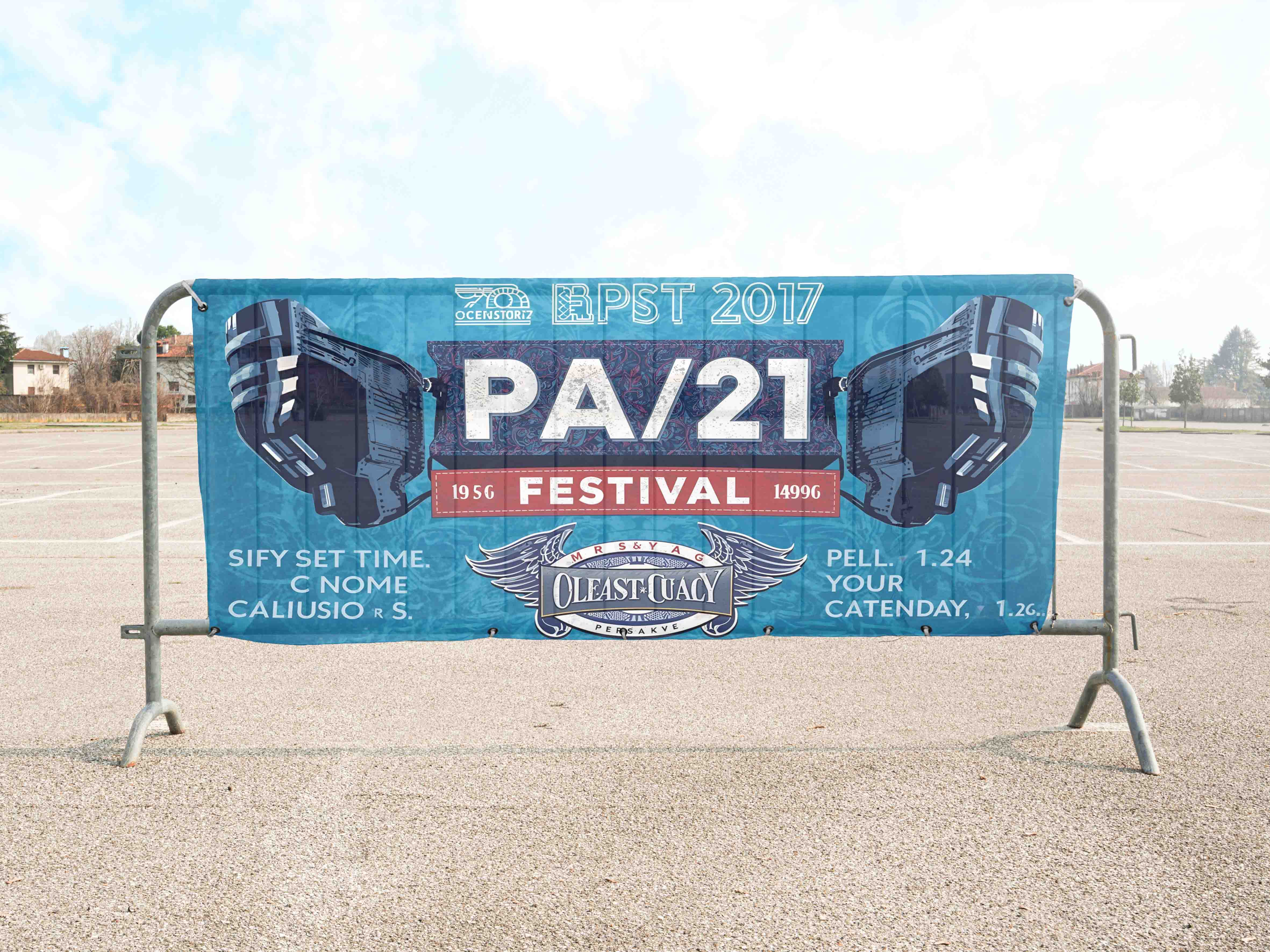 Baner na barierki ochronne Baner na barierki ochronne