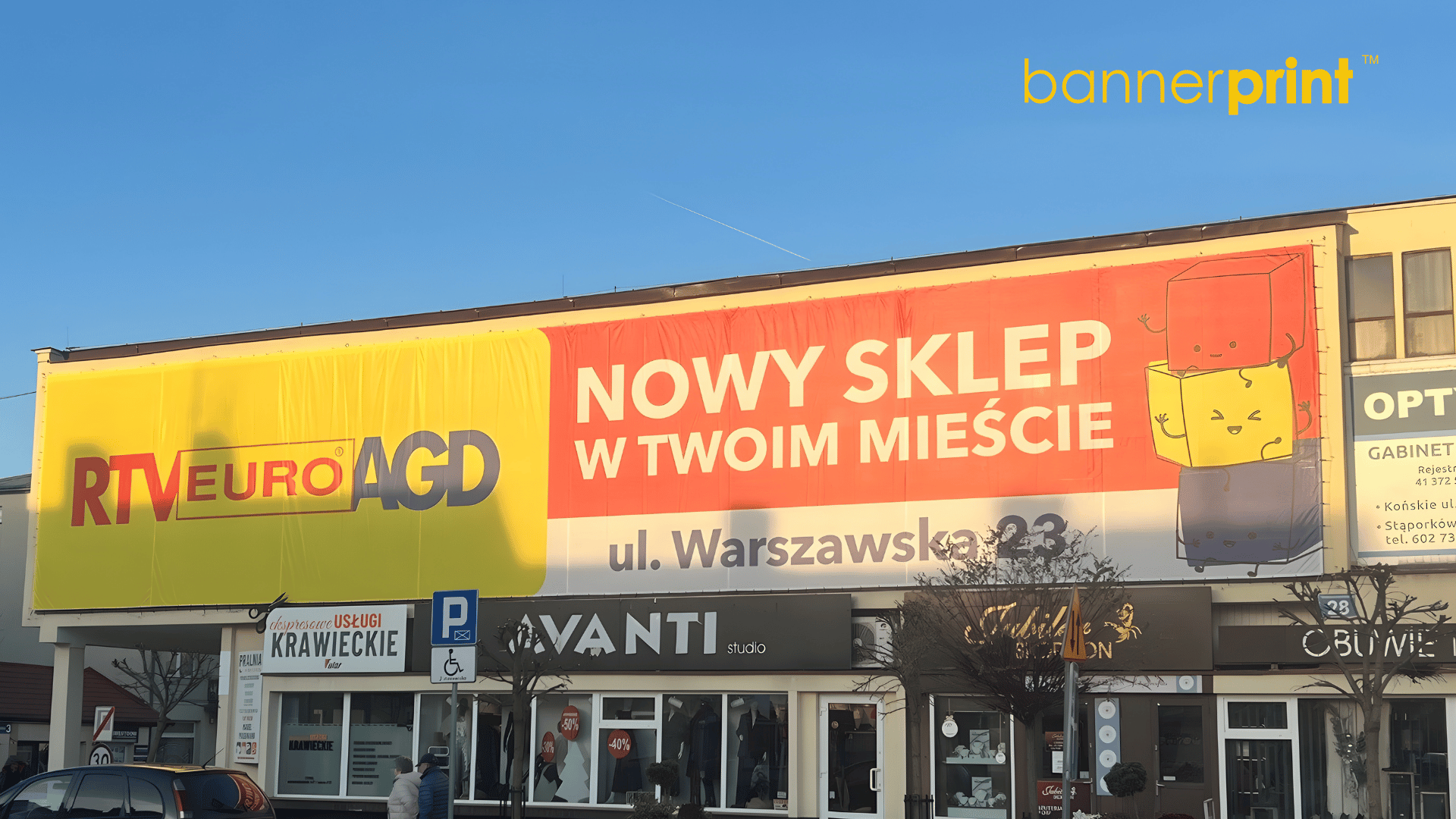 Wielki format? No problem! 125 m² banera reklamowego dla euroRTVagd - Praktyczny poradnik wielkoformatowy!