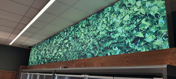 Osvětlený panel podsvícení světelného boxu o rozměrech 400x200 cm