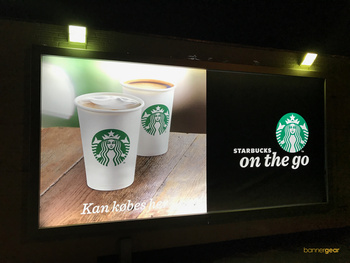 Backlit 510 g/m2 banner acoperit, dimensiune 480x230 cm