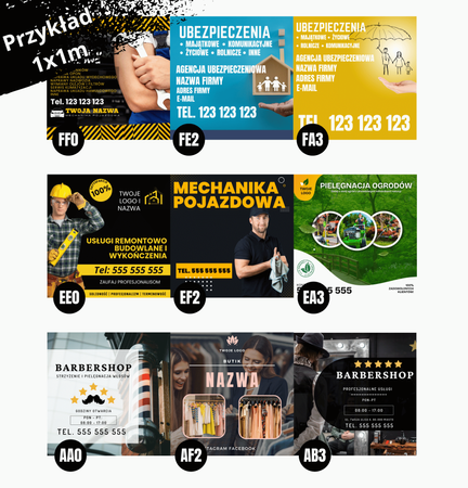 Baner reklamowy, SPRZEDAM LUB KUPIE , plandeka na płot ogrodzenie gotowe wzory 