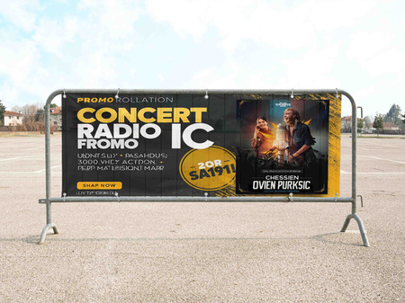 Banery jednostronny mono na Barierke