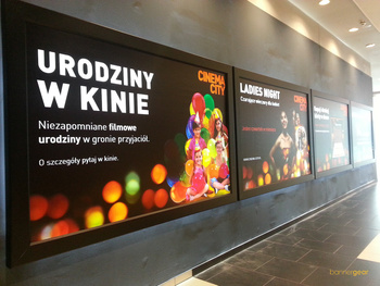 Podsvícený potahovaný banner 510 g/m2, velikost 480x230 cm