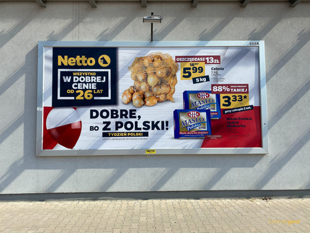 Baner powlekany PCV 510g/m2 plandeka na wymiar