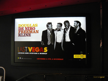 Backlit 510 g/m2 coated banner with a size of 480x230 cm