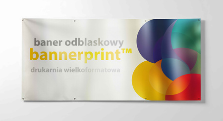 Baner reklamowy PVC Odblaskowy ECO gotowy do powieszenia