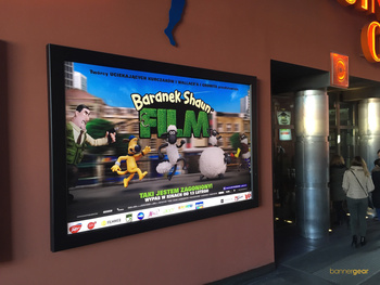 Backlit 510 g/m2 banner acoperit, dimensiune 480x230 cm