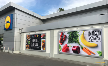 Werbetafel 200x200 cm - Billboard Wall Slim bannergear™