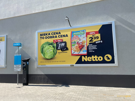  Werbetafel 220x120 cm - Billboard Wall Slim bannergear™ 