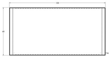 Lightbox luminat panou de backlight dimensiune 400x200 cm