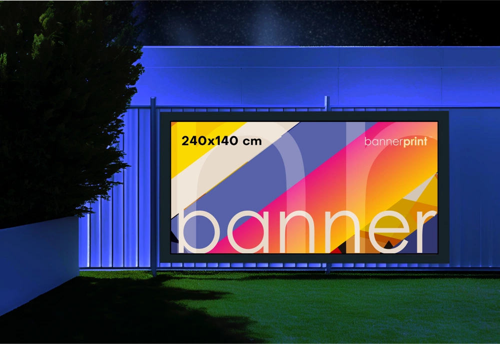 Baner powlekany Backlit 510 g/m² 240x140 cm - wysoka jakość podświetlenia