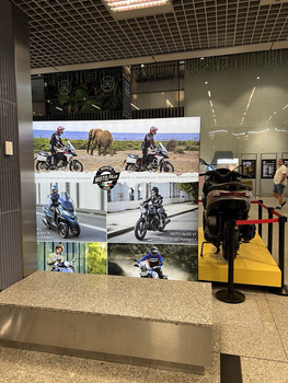 Osvětlený panel podsvícení světelného boxu o rozměrech 400x200 cm