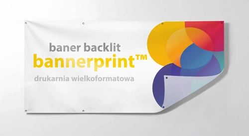 Baner reklamowy PVC Backlit gotowy do powieszenia